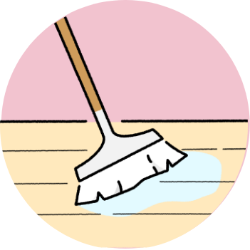 キッチン、換気扇、浴室など名古屋で実績豊富なハウスクリーニングのプロのおそうじままが掃除した床